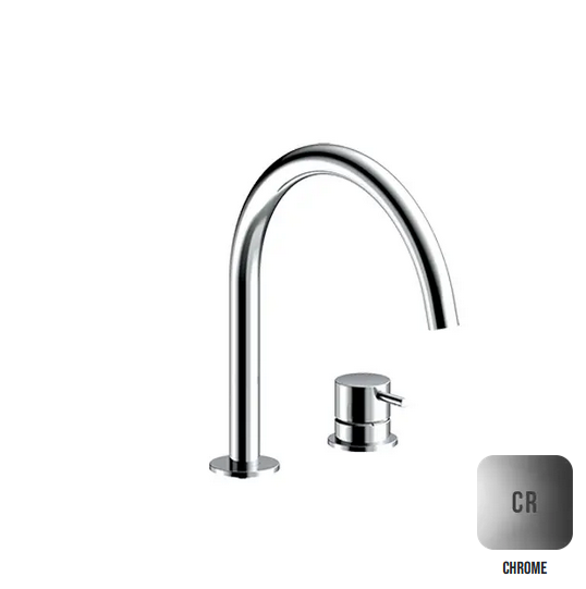 Одновентильный смеситель для раковины ALMAR WASH BASIN E214005.CR излив 221 мм, цвет Хром