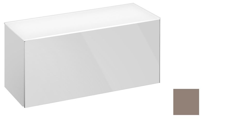Боковая тумба Keuco Royal Reflex  34010 140000 корпус матовый лак/фасад стекло трюфель