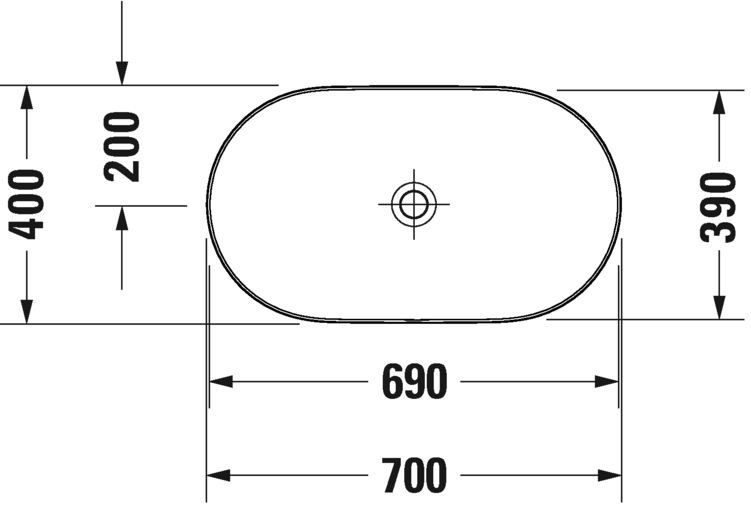 Раковина Duravit Luv 0379700000 70х40 см цвет белый