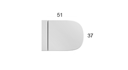 Унитаз приставной GLOBO STOCKHOLM LA002BI 370 мм х 510 мм, выуск Vario, с креплением, белый глянцевый