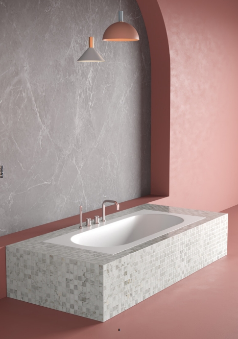 Ванна встраиваемая ARTCERAM SIMPLE ACW011 01  1800 х 800 мм, с регулируемыми ножками, цвет Белый глянцевый (Снимается с производства)