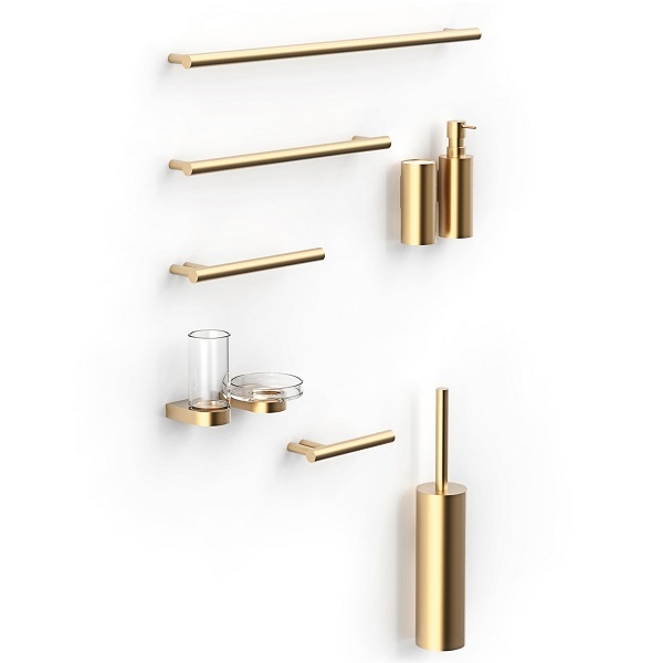 Держатель для туалетной бумаги DECOR WALTHER  Bar TPH 1  0856682  2 X 17 X 7,5 см, без крышки, латунь, цвет  золото матовое GOLD MATT (24 carat)