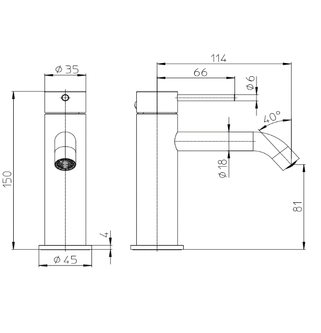 УЦЕНКА. Однорычажный смеситель для раковины BOSSINI NOBU   INZ201.075_УЦ   без донного клапана, цвет Матовая нержавеющая сталь/ Товар с выставки. Состояние хорошее. Неполная комплектация