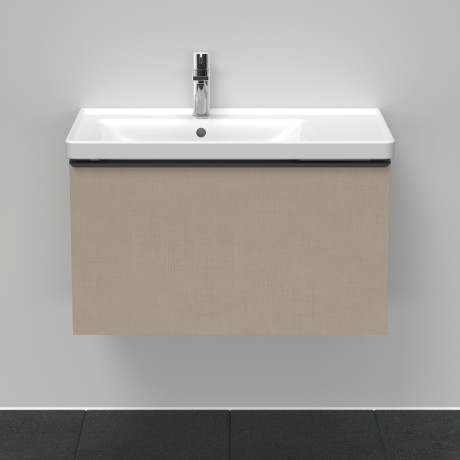 Тумба подвесная под раковину DURAVIT D-Neo  	DE425507575 784 мм х 452 мм, с одним выдвижным ящиком, лён