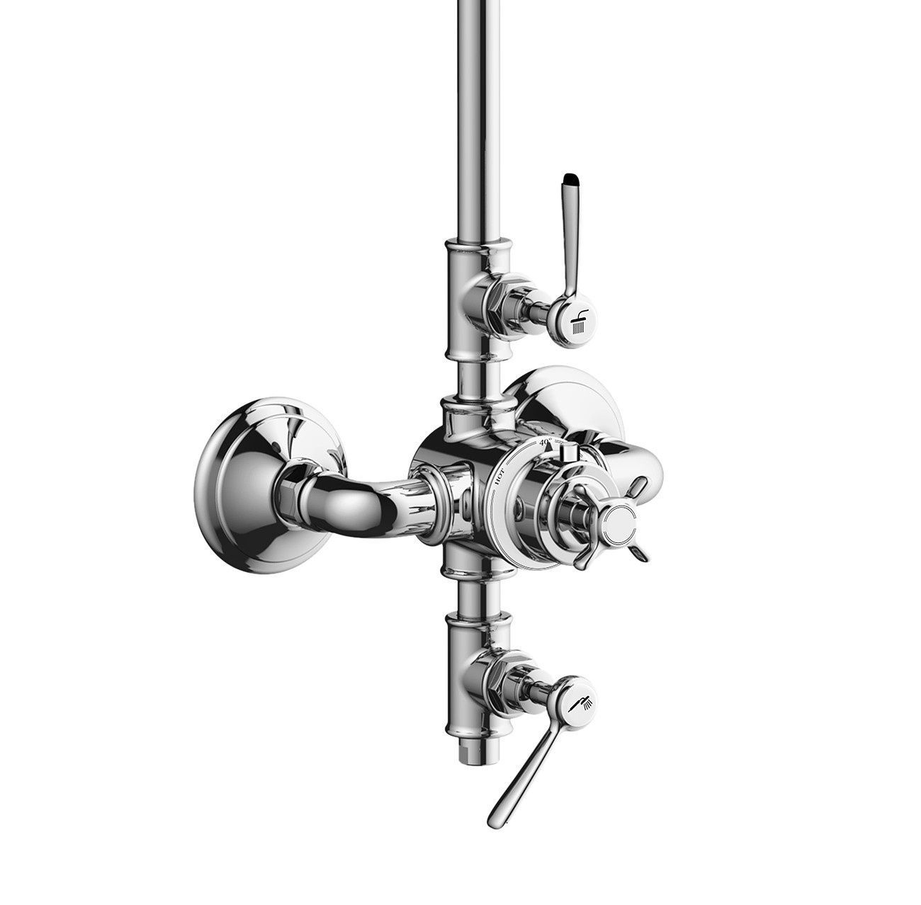 Душевая система с термостатом Showerpipe AXOR Montreux 16572000 Хром