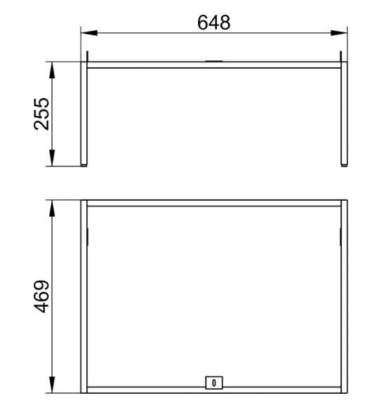 Напольные ножки Keuco Plan 32998 140002 лак трюфель матовый