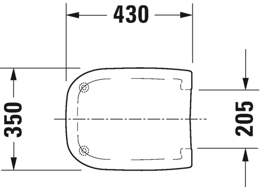 Сиденье для унитаза с крышкой Duravit D-Сode 0067310000 без автоматического опускания, белое