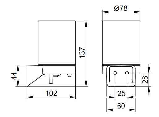 Дозатор жидкого мыла с хрустальной колбой KEUCO AVENO 14652 379000 с клеевым комплектом, цвет Чёрный матовый