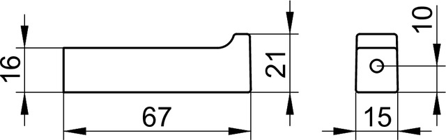 Крючок для халата KEUCO Edition 11 11116 370000 цвет Чёрный матовый