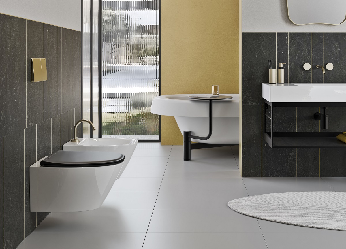 Унитаз подвесной безободковый GSI MODO+ 8415FR411 540 мм х 370 мм, с Swirlflush, с креплением, цвет Белый глянцевый (старый артикул 841511 / 8415FR211)