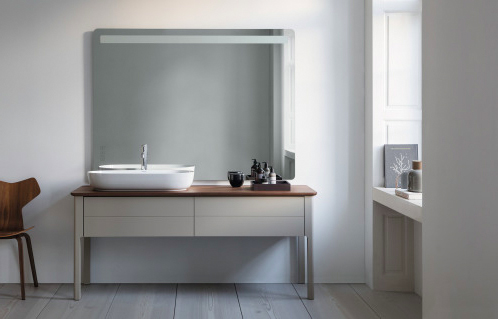 Тумба напольная под столешницу Duravit Luv LU9563L6060 серо-коричневый
