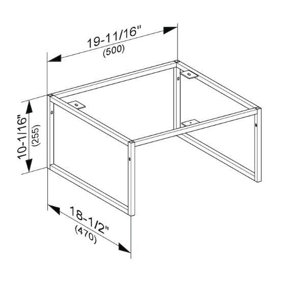 Напольные ножки Keuco Plan 32998 140001 лак трюфель матовый