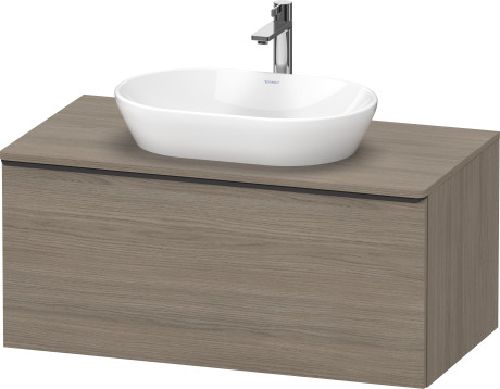 Тумба подвесная под раковину DURAVIT D-Neo DE494803535 1000 мм х 550 мм, с 1 выдвижным ящиком и консолью, дуб терра