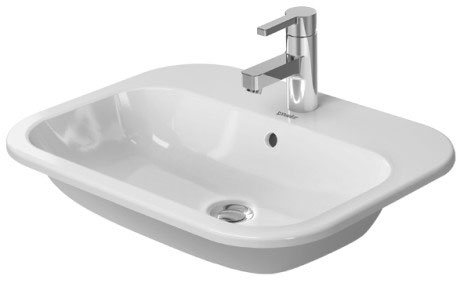 Раковина встраиваемая сверху Duravit Happy D.2 0483600000 60х46см