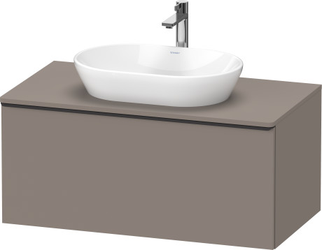 Тумба подвесная под раковину DURAVIT D-Neo DE494804343 1000 мм х 550 мм, с 1 выдвижным ящиком и консолью, базальт матовый