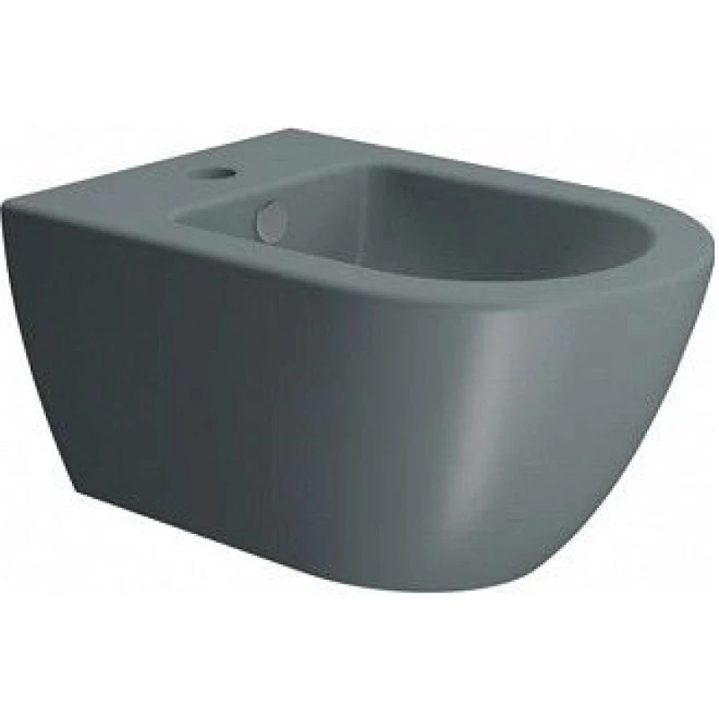 Биде подвесное GSI PURA 8865FR5104 550 мм х 360 мм, с отверстием под смеситель, с переливом, с креплением, цвет Agave Matte (старый артикул 8865104/ 8865FR2104)