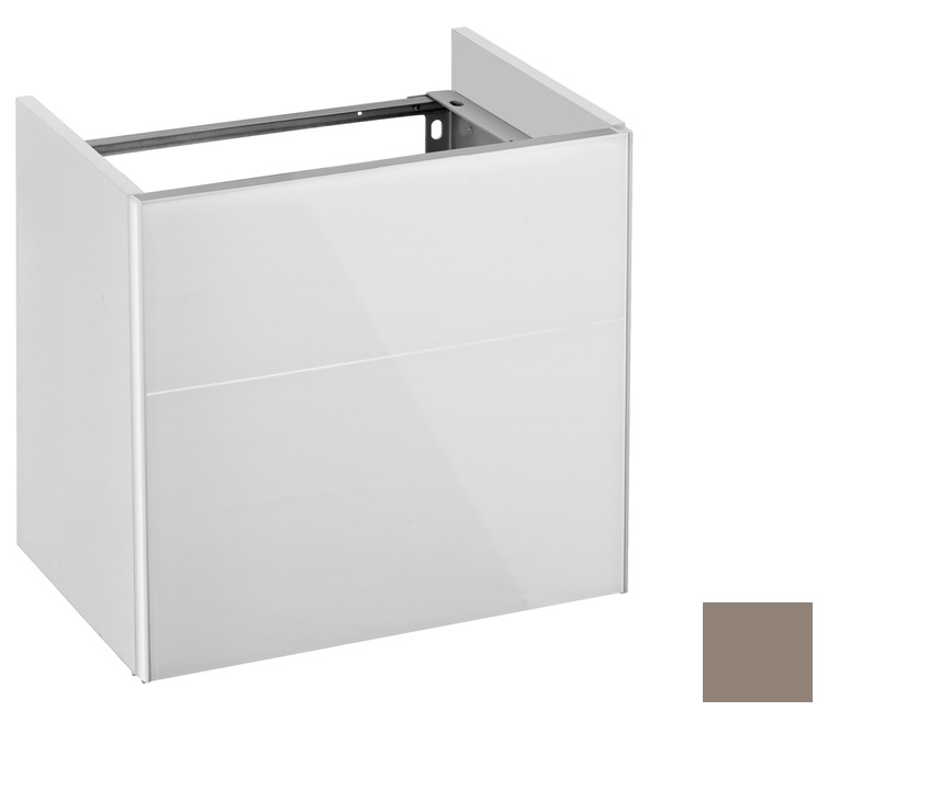 Тумба под умывальник Keuco Royal Reflex  34090 140001 корпус матовый лак/фасад стекло трюфель