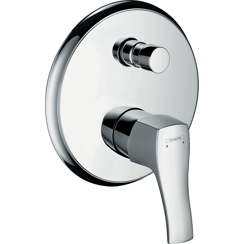 Смеситель для ванны встраиваемый Hansgrohe Metris Classic 3148500  с переключателем Хром