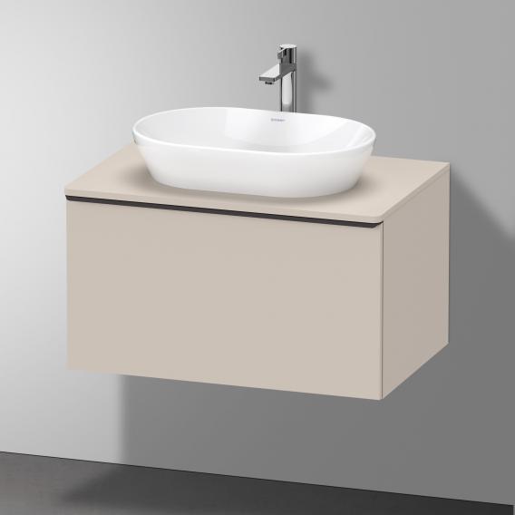Тумба подвесная под раковину DURAVIT D-Neo DE494709191 800 мм х 550 мм, с консолью, с одним выдвижным ящиком, серо-коричневый матовый