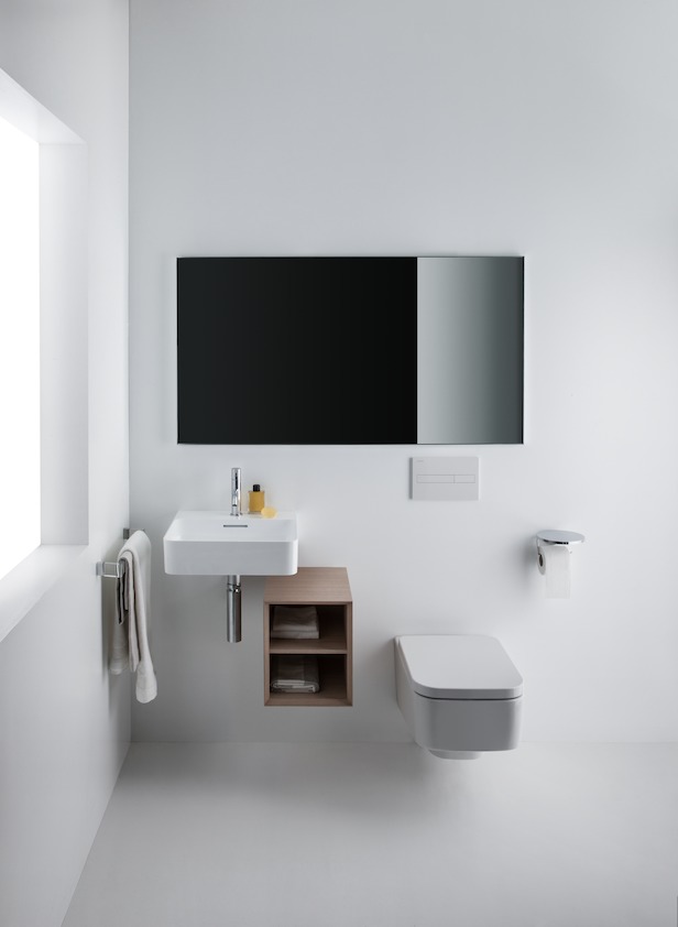 Раковина мини подвесная Laufen  Val  815281  45 см, SaphirKeramik, с отверстием под смеситель