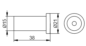 Крючок для полотенца KEUCO Plan 14916 370000 Чёрный матовый