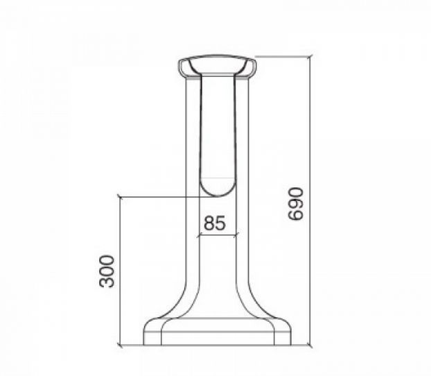 РАСПРОДАЖА Пьедестал для раковины SBORDONI Palladio 7001 белый