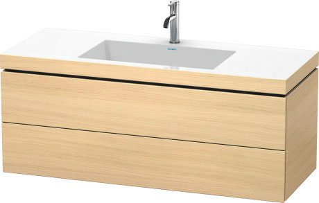 Тумба подвесная с раковиной Duravit L-Cube LC6929O7171 дуб средиземноморский