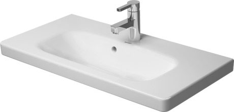 Раковина подвесная Duravit DuraStyle 2337780000 с отверстием под смеситель, с переливом, белая