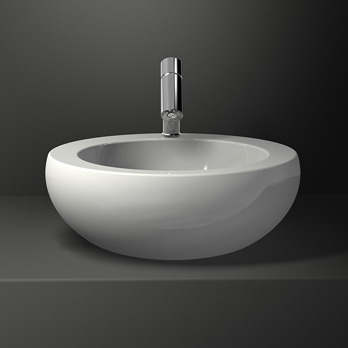 Раковина накладная Laufen IL Bagno Alessi One 818971  52 см без отверстия для смесителя