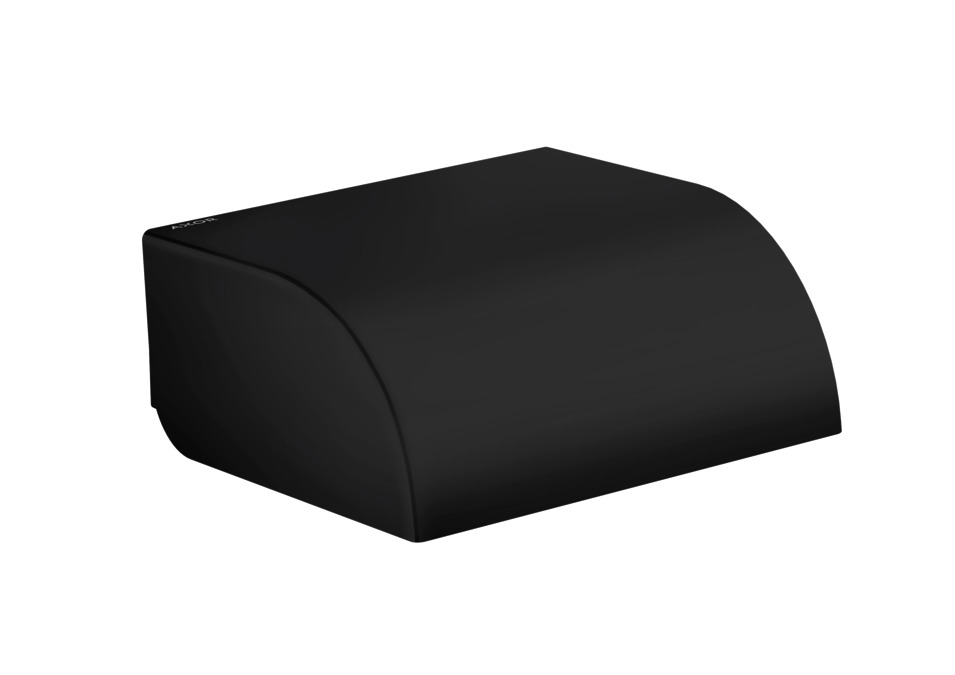 Держатель туалетной бумаги с крышкой AXOR Universal Circular 42858670 Матовый чёрный