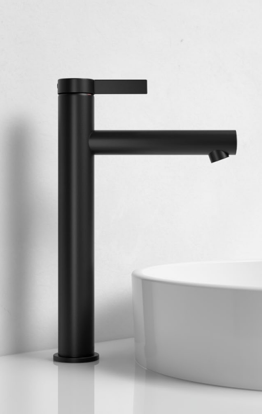 Смеситель однорычажный для раковины KEUCO IXMO 59510 371100 без донного клапана, чёрный матовый