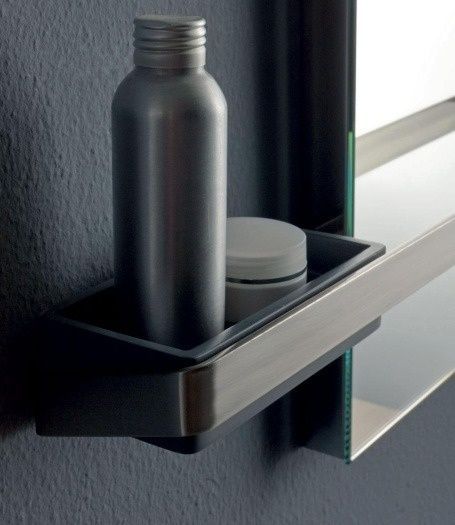 Мыльница/контейнер для аксессуаров BERTOCCI FLY 149 1570 0000 140 мм, чёрная матовая