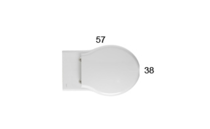 Унитаз подвесной GLOBO PAESTUM PAS03BI 570 мм х 380 мм, с креплением, белый глянцевый