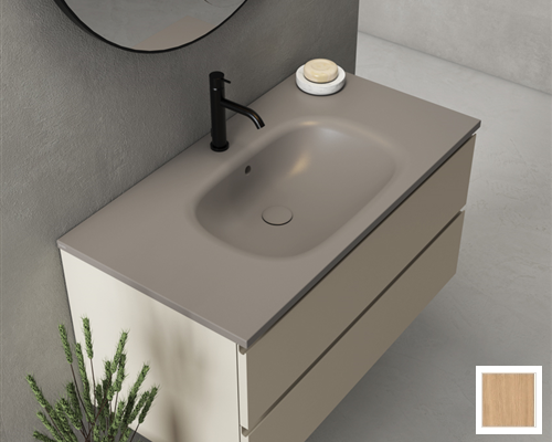 Тумба подвесная GLOBO BOULEVARD BL010RC 505 мм х 950 мм, c двумя выдвижными ящиками, Rovere Chiaro  (Снимается с производства)