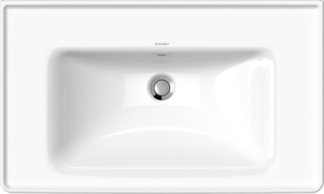 Раковина встраиваемая Duravit D-Neo 2367800060 800 мм х 480 мм, с переливом, без отверстия под смеситель, белая