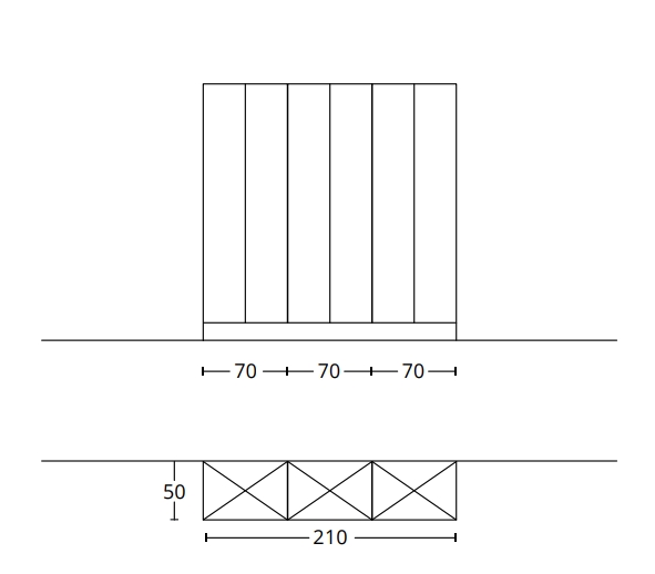 Комплект мебели для ванной комнаты BMT BLUES 4.0  BL4-18.1   2000х2035х500 мм, 3 высоких шкафа, цвет Burnt Walnut