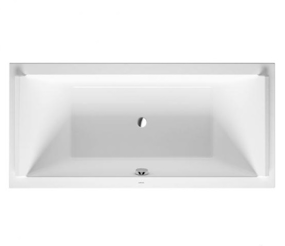 Акриловая ванна Duravit Starck 700340000000000 1900 х 900 c двумя наклонами для спины, встраиваемая версия или версия с панелями, белая