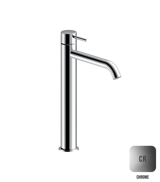 Высокий однорычажный смеситель для раковины ALMAR WASH BASIN E214002.CR излив 188 мм, цвет Хром