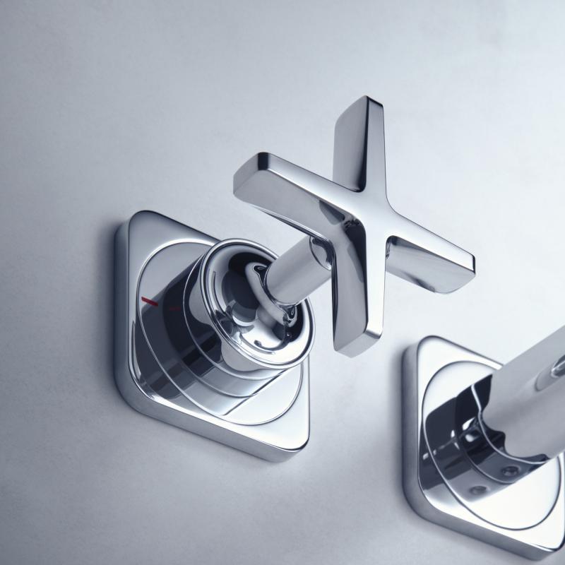 Смеситель для раковины AXOR Citterio E 36107000 настенный, с отдельными розетками  хром