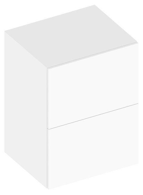 Боковая тумба Keuco Edition 90 39035 550000 600 x800x485 мм 2 ящика корпус и фасад шпон выбеленный дуб