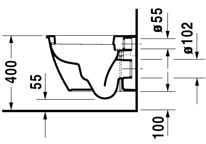 Подвесной унитаз Duravit Darling New 2549090000 48 см белый