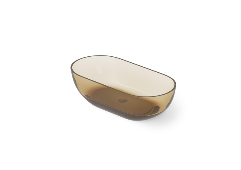 Ванна овальная отдельностоящая из полимера DEA DESIGN SHADOW DD8619 1650 R6 1650 мм х 820 мм х 520 мм, с сифоном и донным клапаном, цвет  Classic Green R6