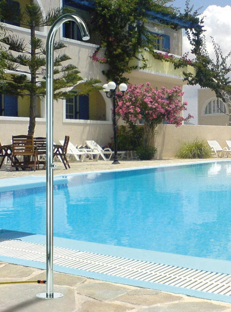 Душевая колонна Bossini Outdoor/Indoor Columns Pool Floor L00822 из нержавеющей стали (изделие снято с производства)