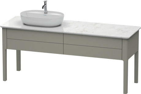 Тумба напольная под столешницу Duravit Luv LU9563L9292 каменно-серый