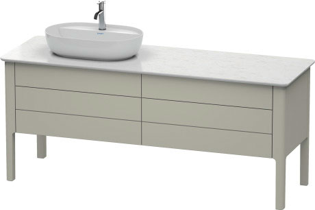 Тумба напольная под столешницу Duravit Luv LU9568L6060 серо-коричневый