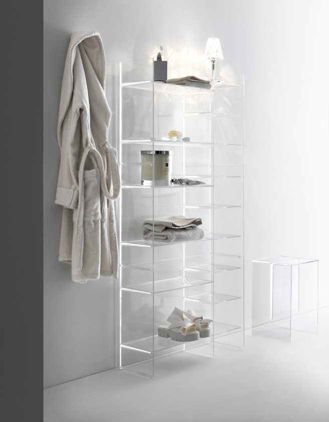 Табурет для ванной комнаты Kartell by Laufen   3.8933.0.084.000.1 пластик прозрачный