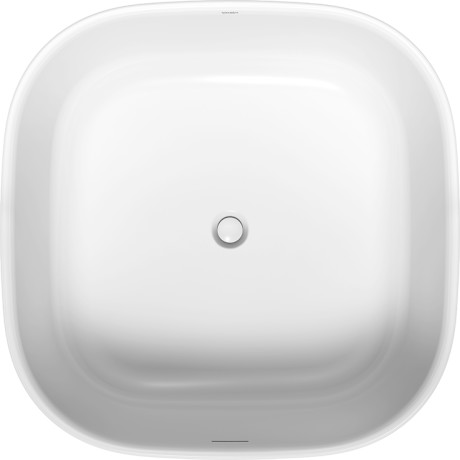 Отдельно стоящая ванна DURAVIT ZENCHA 700464000000000 1250 мм х 1250 мм х 630 мм, с бесшовной панелью и рамой, белая