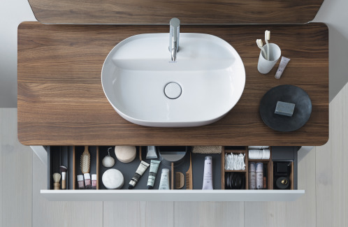 Тумба напольная под столешницу Duravit Luv LU956103939 скандинавский белый
