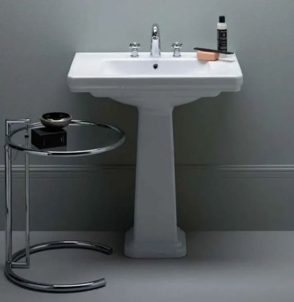 Раковина подвесная/для пьедестала GSI Classic 8731111 600 мм х 460 мм, с переливом, с отверстием под смеситель, цвет Белый глянцевый