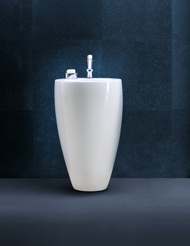  Раковина напольная Laufen IL Bagno Alessi One 811971  52 см с пьедесталом